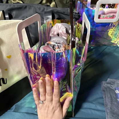 Environmentally Friendly PVC Transparent Laser Handbag