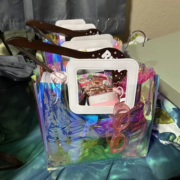 Environmentally Friendly PVC Transparent Laser Handbag