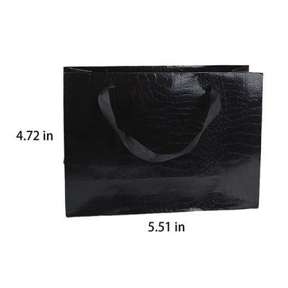 Black Crocodile Leather Heavy-Duty Eco-Friendly Tote Bag