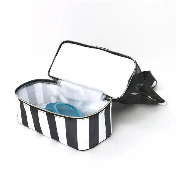 Double-Layer Polyester Large Capacity Transparent Handbag