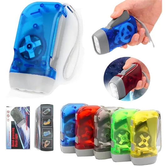 Portable Hand Crank Flashlight
