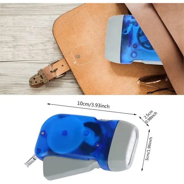 Portable Hand Crank Flashlight