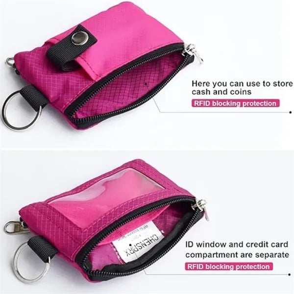 RFID Blocking Small Wallet with ID Window