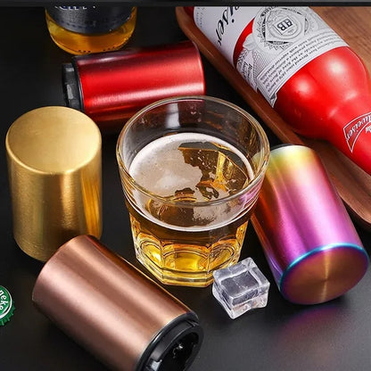 Thickened Stainless Steel Seamless Push Bottle Opener