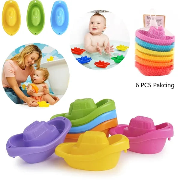 Little Boat Train Bath Toy 6 pcs set
