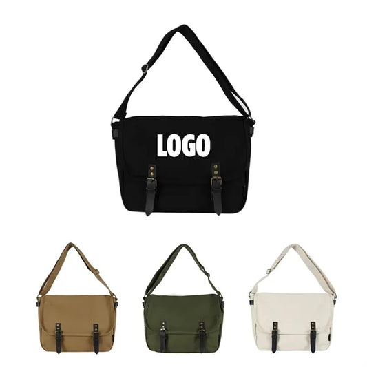 Unisex Canvas Messenger Bag