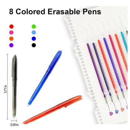 Heat Erasable Gel Pen Fabric Markers 0.5mm for Sewing
