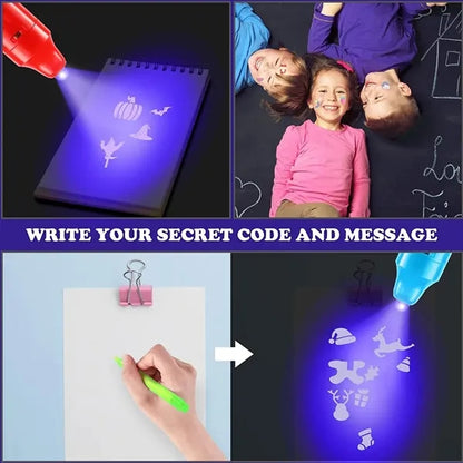 UV Invisible Ink Light Ultraviolet Banknote Detector Pen