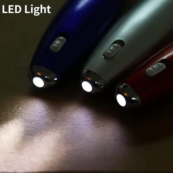 Sticky Note 0.7mm Ballpoint Pen with LED Flashlight Lanyard