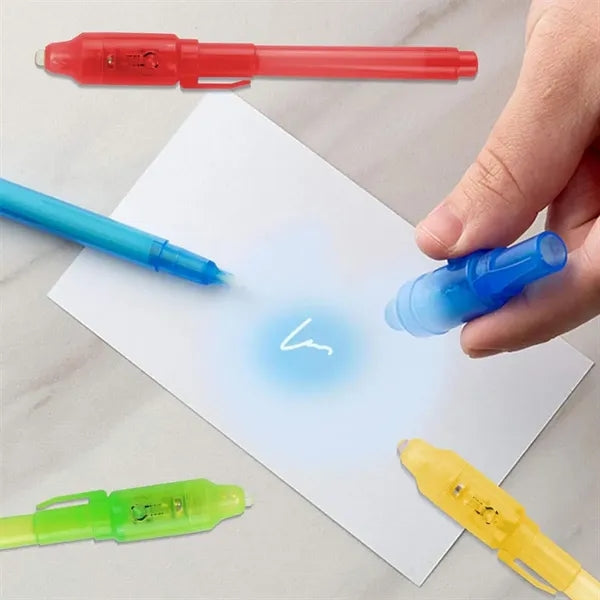 Invisible Ink Pen with UV Light Magic Marker Secret Messages