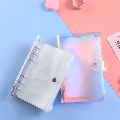 A6 Loose Leaf Refillable 6 Ring Binder with Buckle Closure