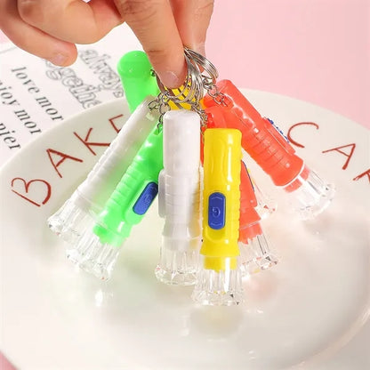 Portable Mini LED Flashlight Keychains Toys for Kids Party