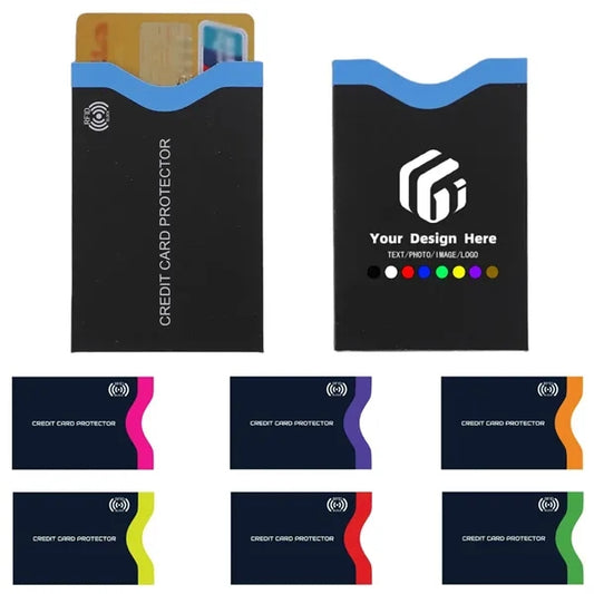 Premium slim profile design RFID credit card blocking sleeve