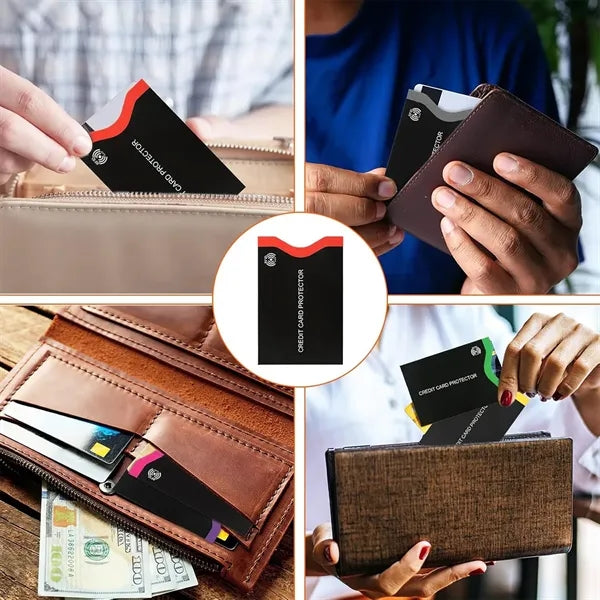 Premium slim profile design RFID credit card blocking sleeve