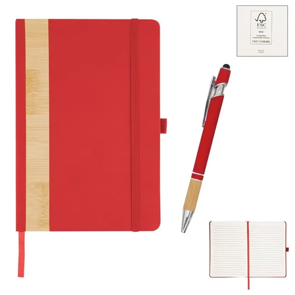 Bamboo Journal With Pen Set