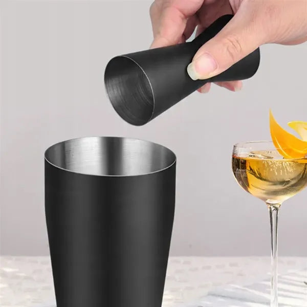 8 in 1 Matte Black Professional Cocktail Shaker Set