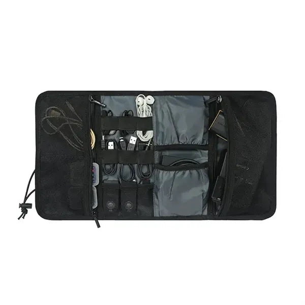 Roll Up Travel Cable Charger Organizer Pouch