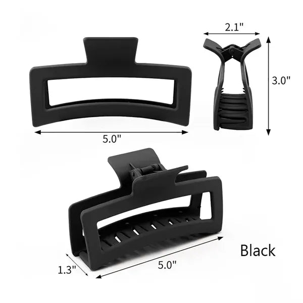 5 Inch Rectangle Hair Claw Clip