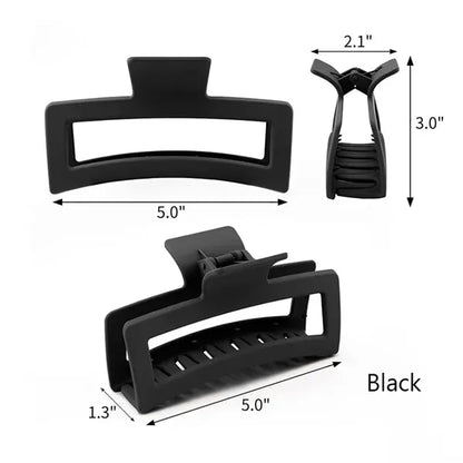 5 Inch Rectangle Hair Claw Clip