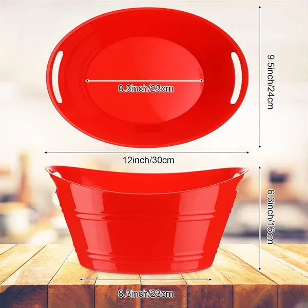 Plastic Ice Buckets with Handles