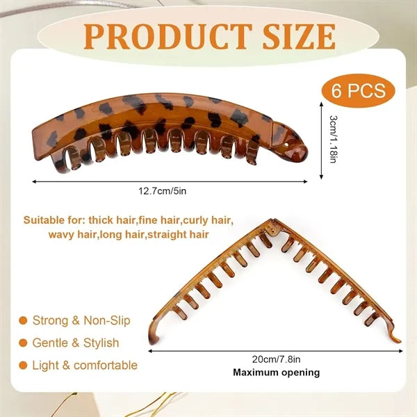 4.75'' Banana Hair Clips for Women