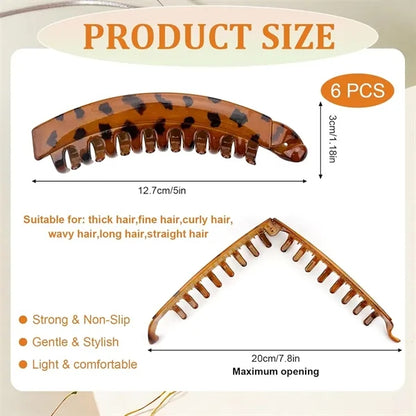 4.75'' Banana Hair Clips for Women