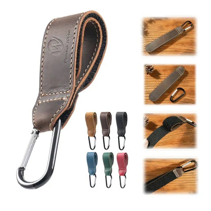 Cowhide Adjustable Mommy Hook for Stroller Car Shopping Cart