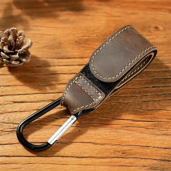 Cowhide Adjustable Mommy Hook for Stroller Car Shopping Cart
