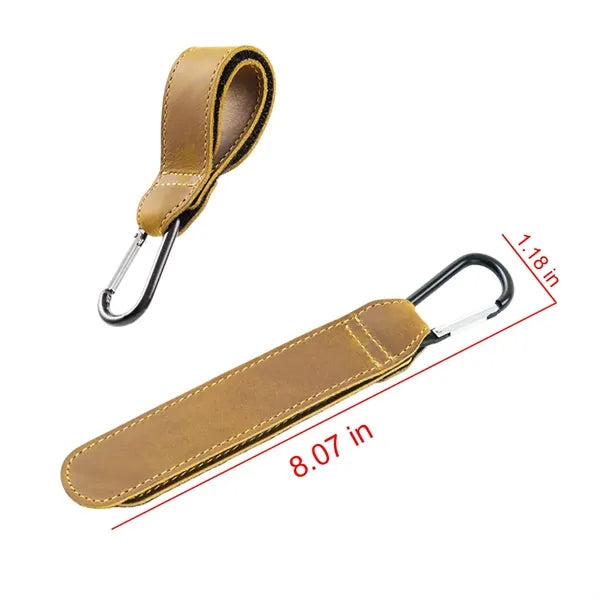 Cowhide Adjustable Mommy Hook for Stroller Car Shopping Cart