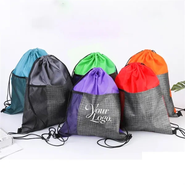 Etched Pocket Drawstring Sportpack