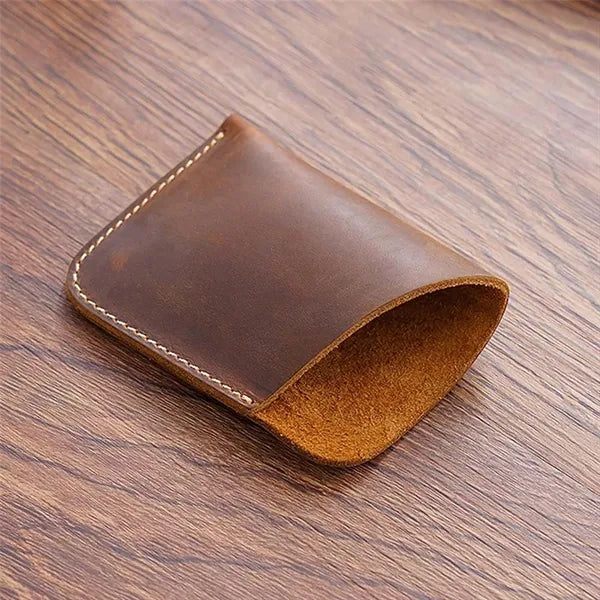 Genuine Leather Waterproof Durable Pocket Wallet Card Holder
