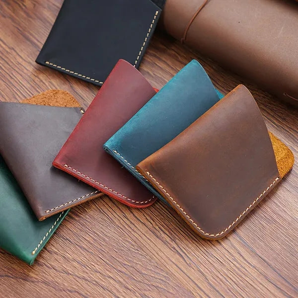 Genuine Leather Waterproof Durable Pocket Wallet Card Holder