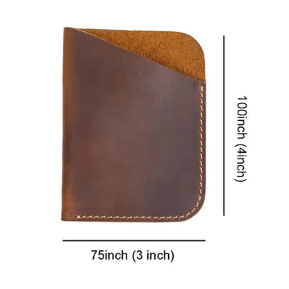 Genuine Leather Waterproof Durable Pocket Wallet Card Holder