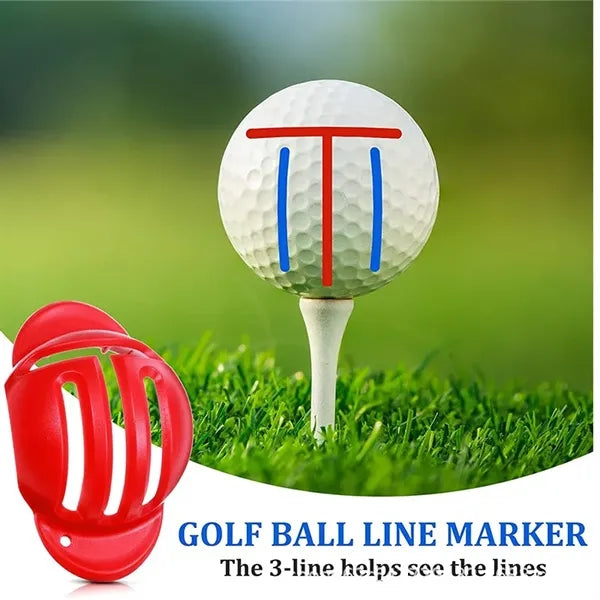 Golf Ball Marker Line Drawing Pens with Keychain