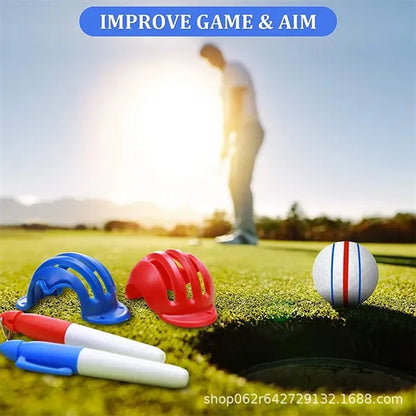 Golf Ball Marker Line Drawing Pens with Keychain