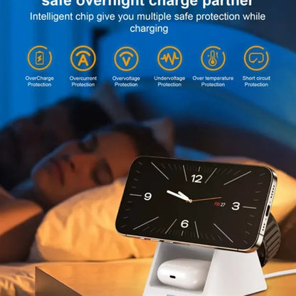 15W 3-In-1 Wireless Charger