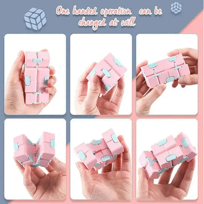 Plastic Stress Relief Fidget Cube Toy