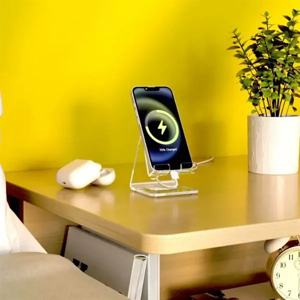 Clear Acrylic Desktop Phone Holder
