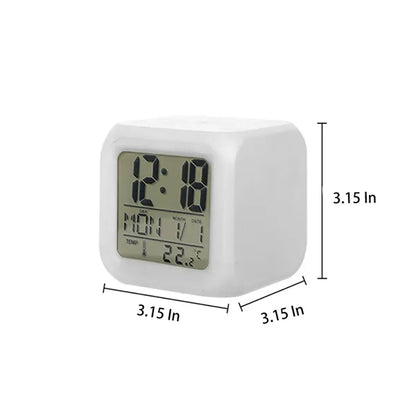 7 Color Night Light Digital Alarm Clocks