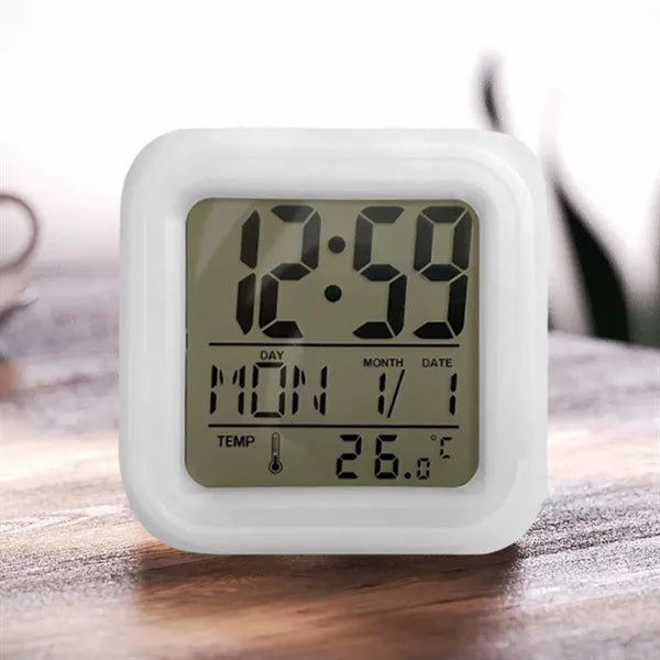 7 Color Night Light Digital Alarm Clocks