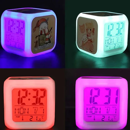 7 Color Night Light Digital Alarm Clocks