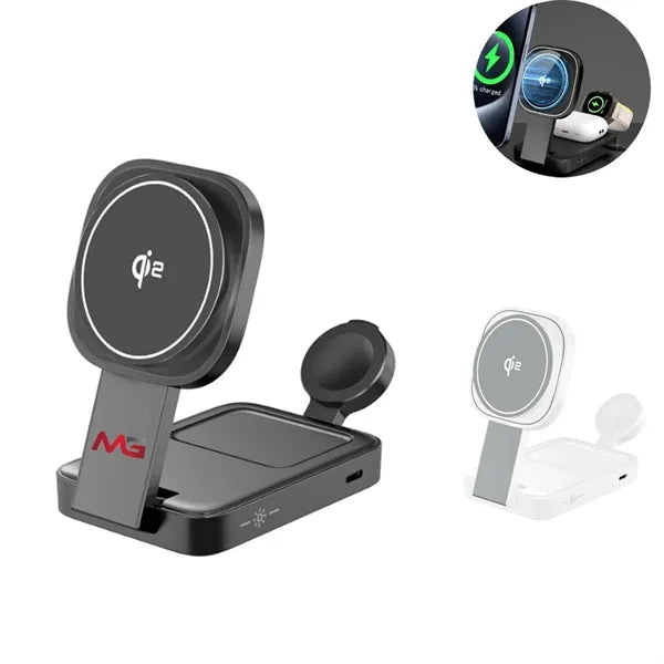 Magnetic Three-In-One Wireless Charger
