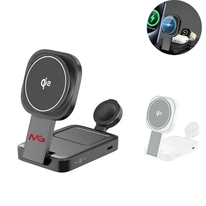 Magnetic Three-In-One Wireless Charger