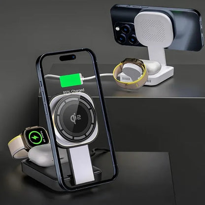 Magnetic Three-In-One Wireless Charger