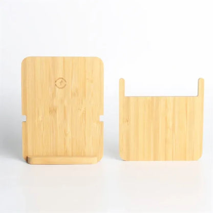 Bamboo Wireless Phone Charger & Desk Stand