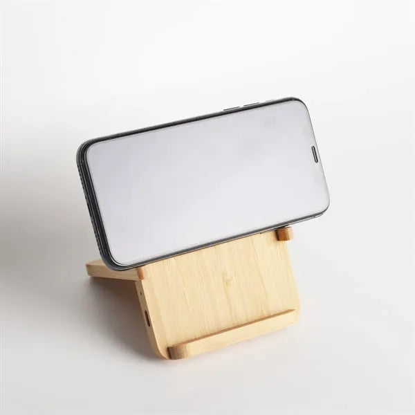 Bamboo Wireless Phone Charger & Desk Stand