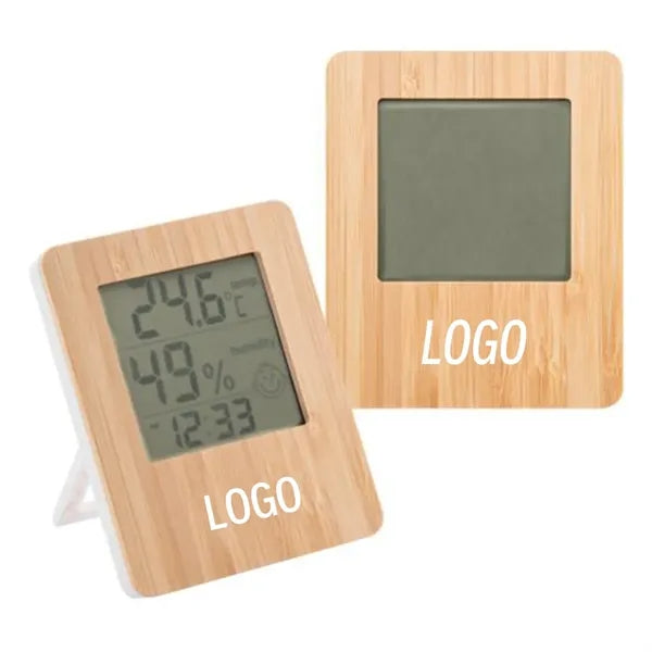Eco Bamboo Weather Clock