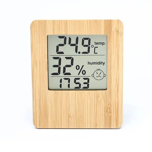 Eco Bamboo Weather Clock