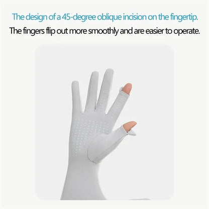 Extended Touchscreen UV Sun Protection Driving Arm Gloves