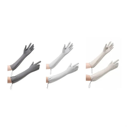 Extended Touchscreen UV Sun Protection Driving Arm Gloves